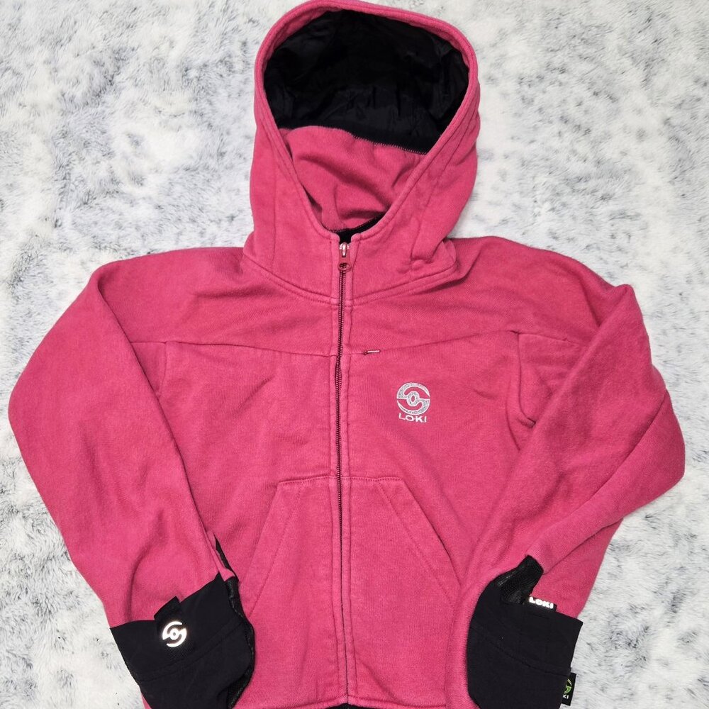 3-4T Pink Winter Warm Hoodie Jacket With Gloves Face Shield